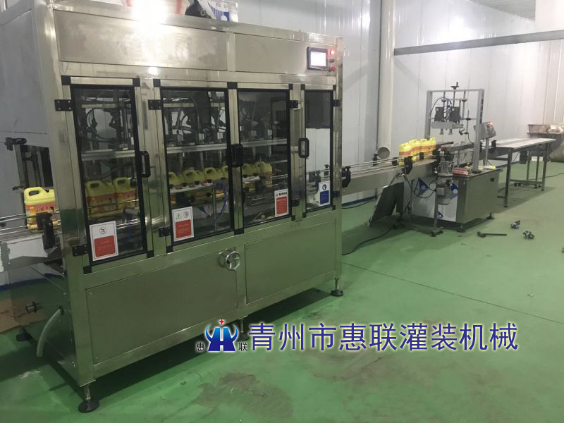 洗潔精灌裝機生產線